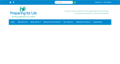 Desktop Screenshot of preparingforlife.ie